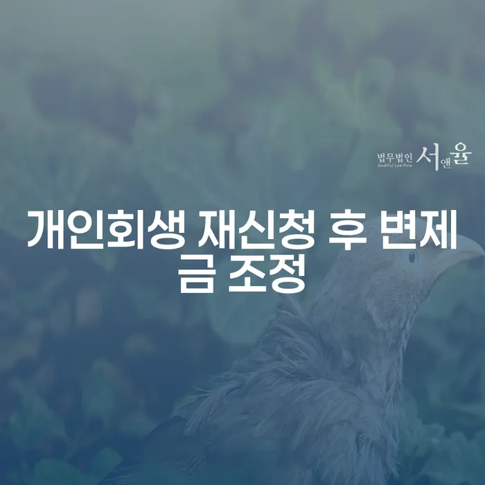 개인회생 재신청 후 변제금 조정, 어떻게 해야 할까요?